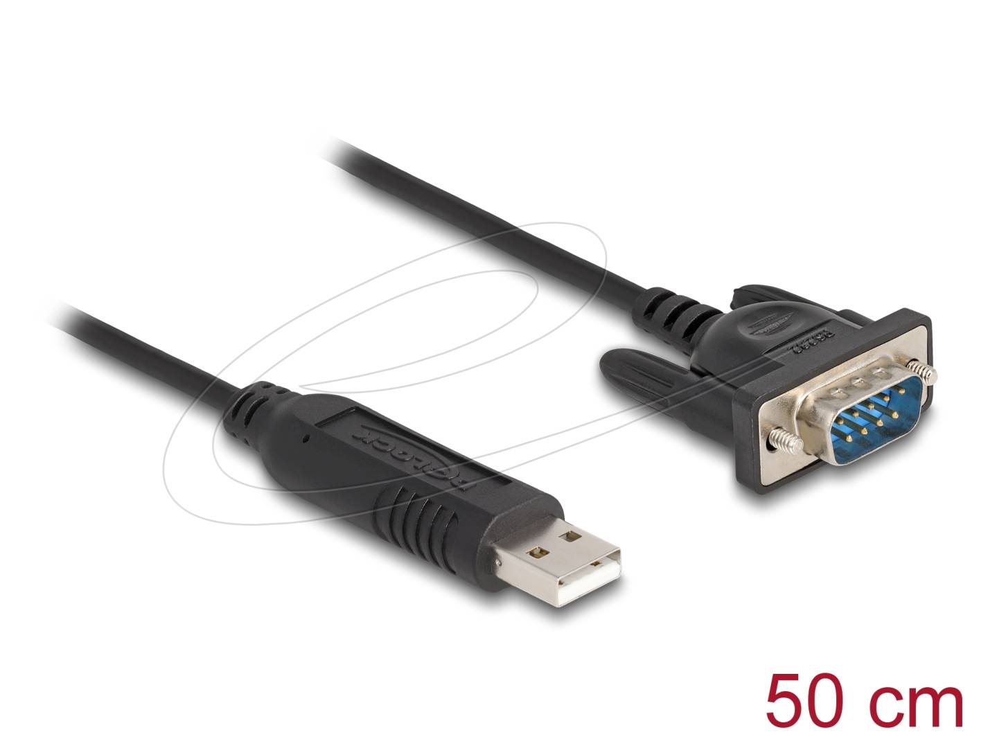 DELOCK Adapterkabel USB 2.0 Type-A St zu 1 x Serieel 50cm