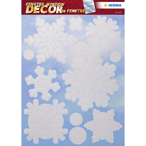 HERMA FENSTERBILD A4 SCHNEEFLOCKE