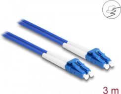 DELOCK LWL Kabel met Metallarmierung LC Duplex Singlemode 3m