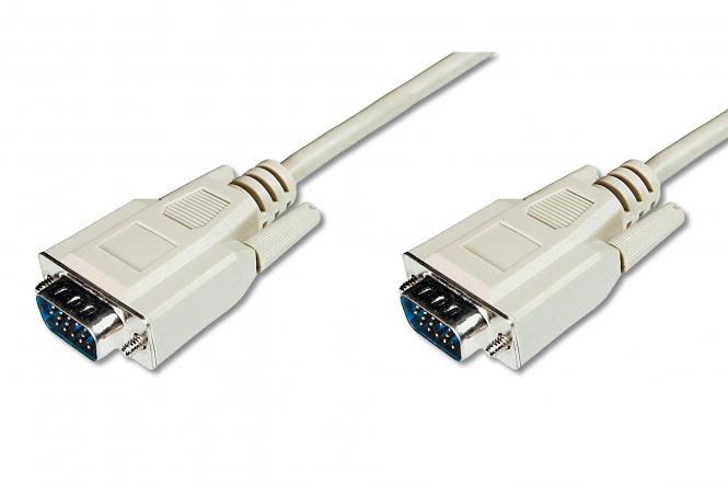 Digitus VGA-Kabel D-Sub15->D-Sub15 St/St 1.80m be