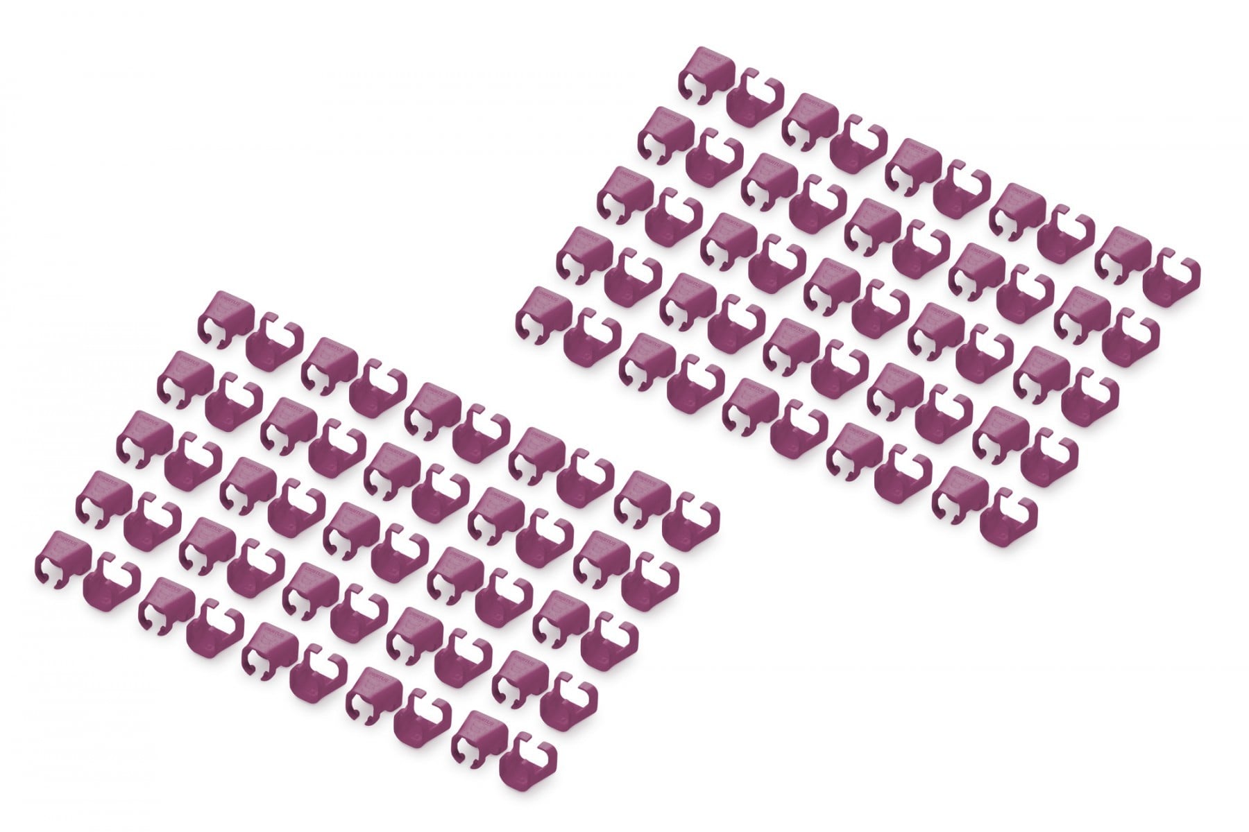 DIGITUS Farbclips voor Patchkabel 100Stk. Magenta