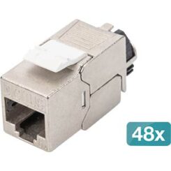 DIGITUS CAT 6A Keystone module,afgeschermd met Kabelmanager 48S