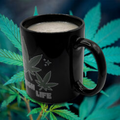 Mad Monkey - Tasse High Life Weed - mit Farbwechsel
