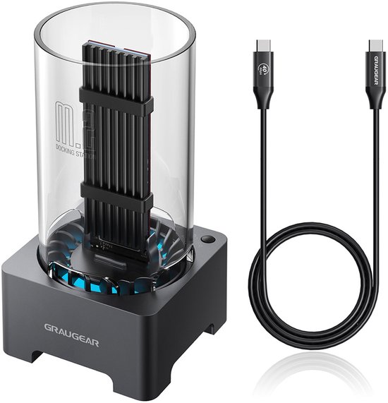 GRAUGEAR Docking Station USB 4.0 f. M.2 PCIe Gen4x4 NVMe SSD
