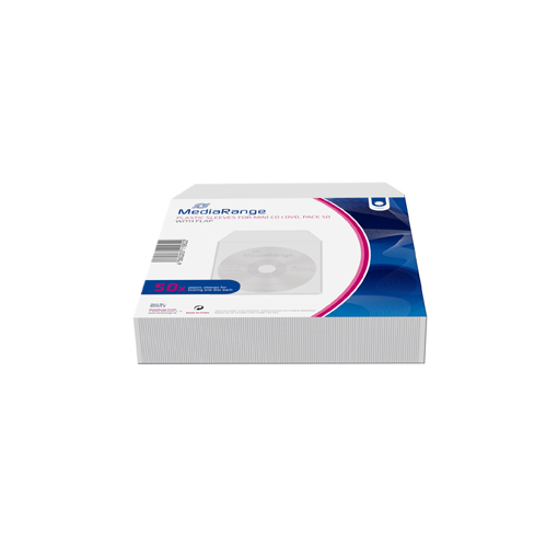 MediaRange Plastiktaschen Mini CD-R u. Mini DVD-R,50er Pack