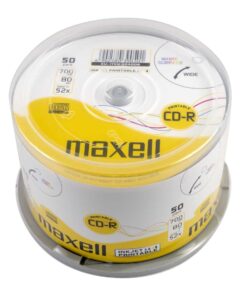 Maxell CD-R 80 Inkjet white, Cake 50