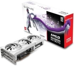 SAPPHIRE Radeon RX9070 Pure Gaming OC 16GBGDDR6 2xHDMI 2xDP