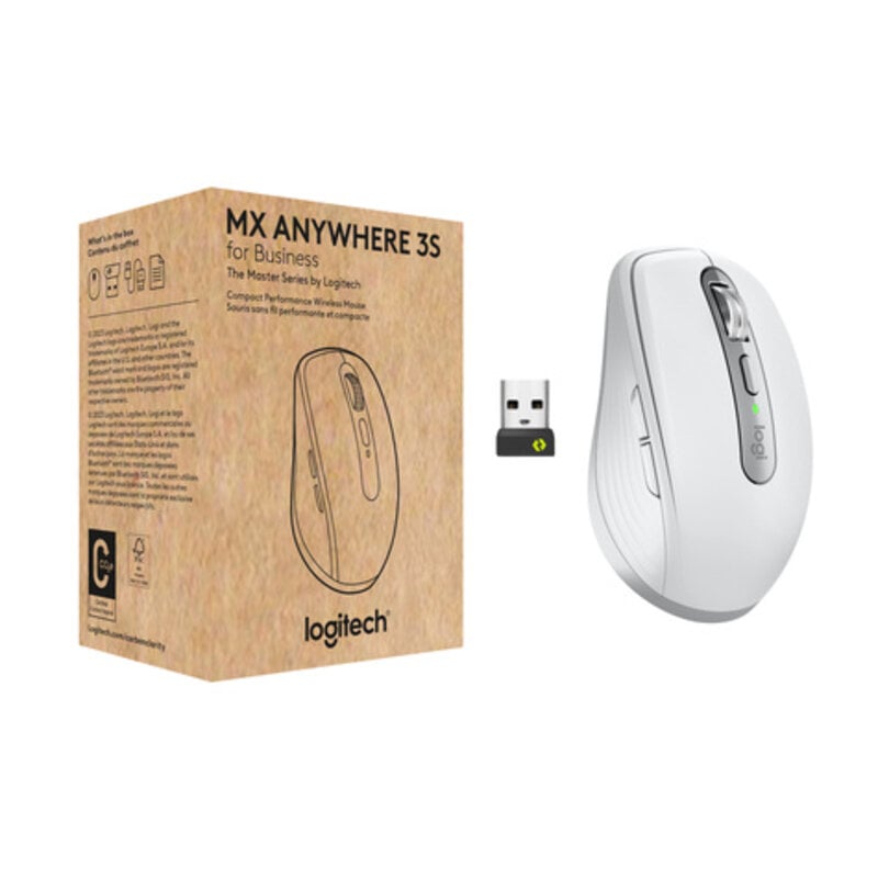 Logitech Wireless Mouse MX Anywhere 3S f. Business pale grey