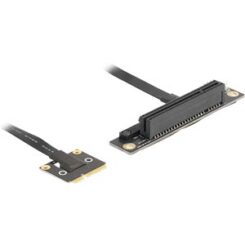DELOCK Adapter Mini PCIe stekker zu PCIe 3.0 x8 Slot 90°