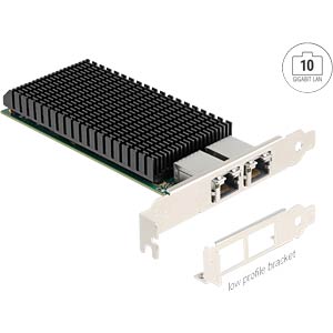 DELOCK PCI Express x8 Netzwerkkarte 10 Gigabit LAN 2 x RJ45