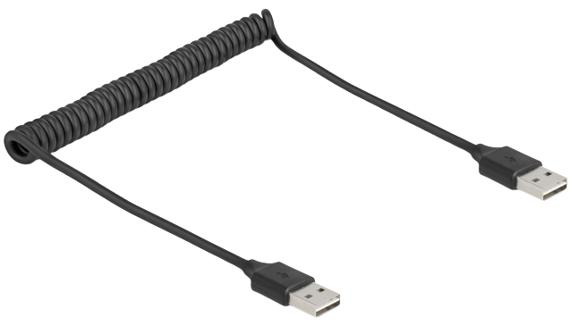 Delock Spiralkabel EASY-USB 2.0 Type-A stekker zu EASY-USB
