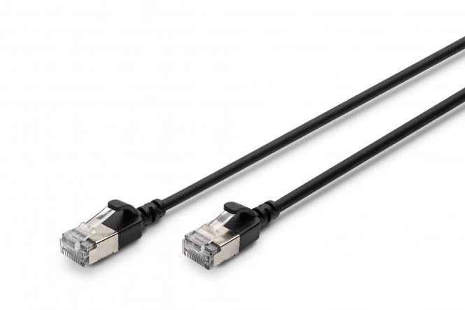 DIGITUS Patchkabel CAT 6A F/FTP Slim 3,00m zwart