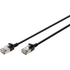 DIGITUS Patchkabel CAT 6A F/FTP Slim 2,00m zwart