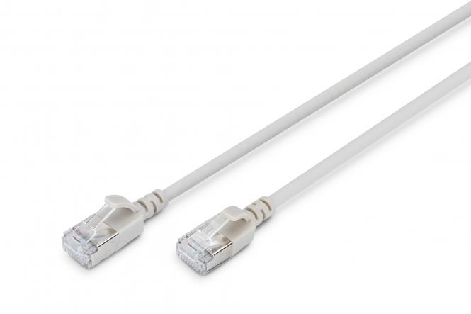 DIGITUS Patchkabel CAT 6A F/FTP Slim 1,50m grijs