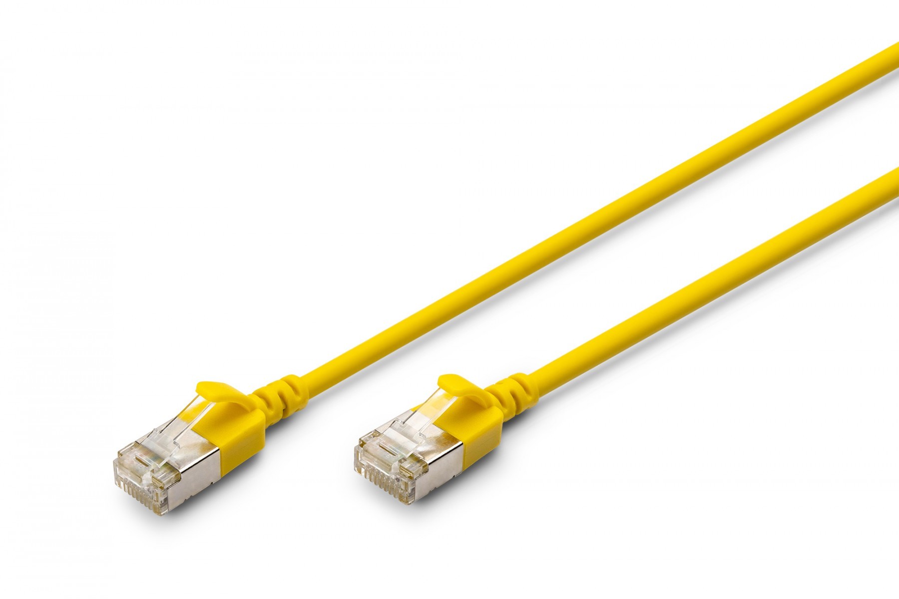 DIGITUS Patchkabel CAT 6A F/FTP Slim 0,30m geel
