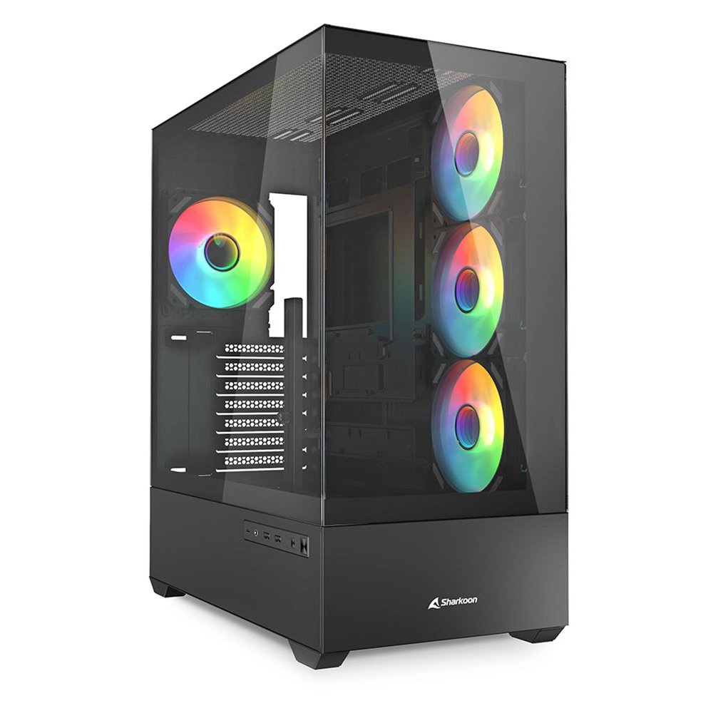 Sharkoon Behuizing AK6 RGB ATX 1xGlas zwart