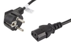 LANBERG CEE 7/7->IEC 320 C13 1.8M VDE SCHWARZES STROMKABEL