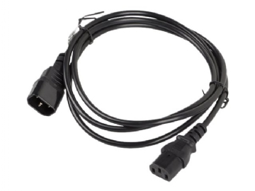 LANBERG IEC 320 C13->C14 1.8M SCHWARZES STROMKABEL VERLÄNGER