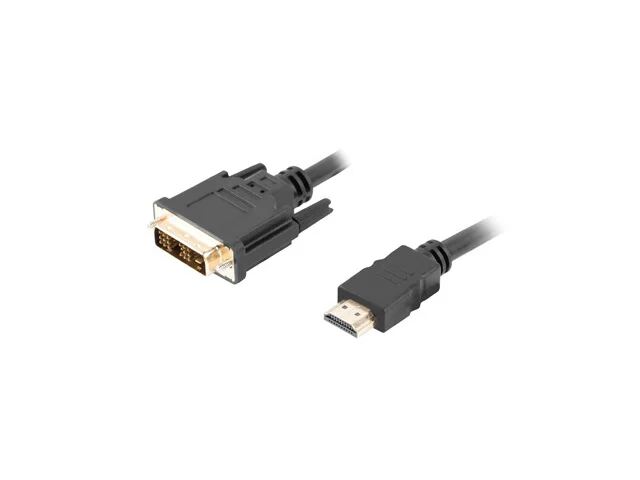 LANBERG HDMI(M)->DVI-D(M)(18+1) KABEL 1.8M SCHWARZ SINGLE LI