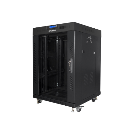 LANBERG 19 15U 600X600 SCHWARZ GLASTÜR LANBERG (FLAT PACK)