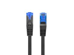 LANBERG PATCHCORD CAT.6A S/FTP LSZH CCA 0.5M SCHWARZ FLUKE Z