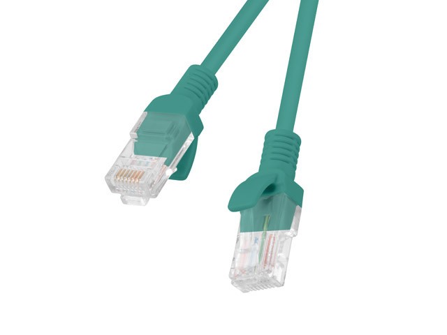 LANBERG PATCHCORD CAT.6 UTP 0.5M GRÜN FLUKE ZERTIFIKAT