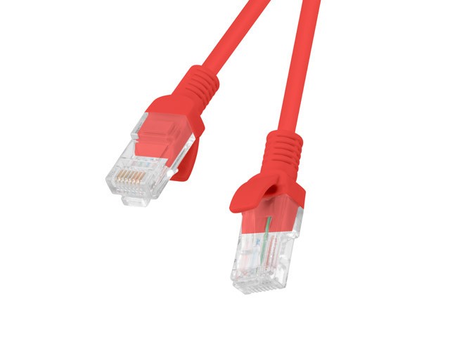 LANBERG PATCHCORD CAT.6 UTP 0.5M ROT FLUKE ZERTIFIKAT