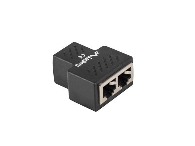 LANBERG NETZWERK ADAPTER 2X RJ45 CAT.6