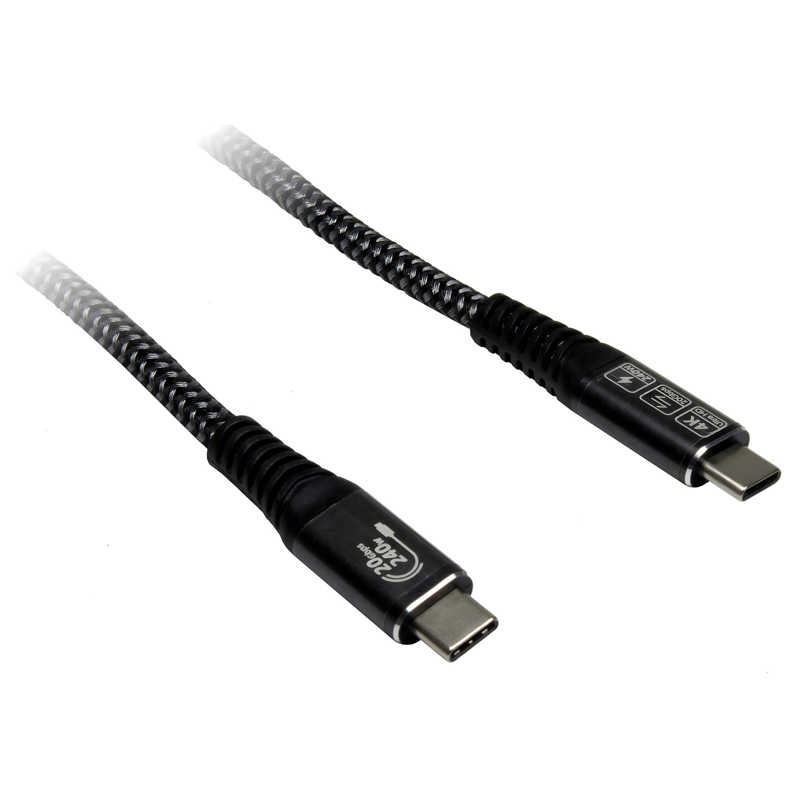 Inter-Tech Kabel AC USB-C 3.2 Gen 2x2, 240W - 3m