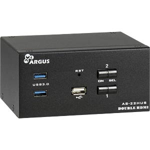 Inter-Tech IPC KVM Switch AC-22HUS HDMI, 4K@60Hz