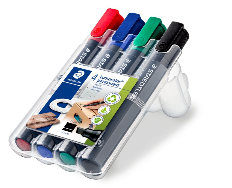 STAEDTLER Marker Lumocolor permanent 4St Box retail