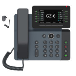 Gequdio IP Telefon GZ-6 mit Netzteil - mit WLAN und Bluetoot