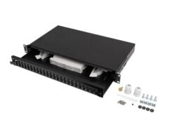 LANBERG 19 Fiber Patchpanel 1U 24xSC DUPLEX/24xLC QUAD sw