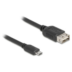 DELOCK USB 2.0 Kab USB Typ Micro-B St zu USB Typ-A Bu 1 m