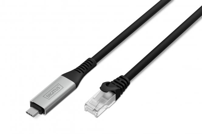 DIGITUS USB 3.2.RJ45 Ethernet Kabel S/FTP 2 m