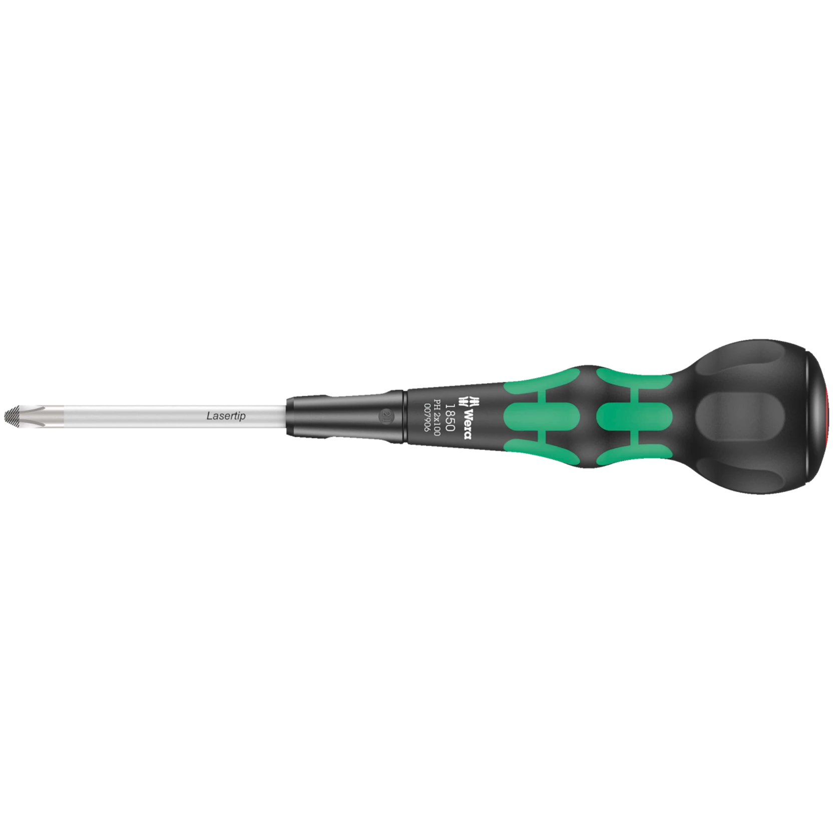 Wera 1850 PH Kraftform Ball-Grip Schraubendreher PH 1x80