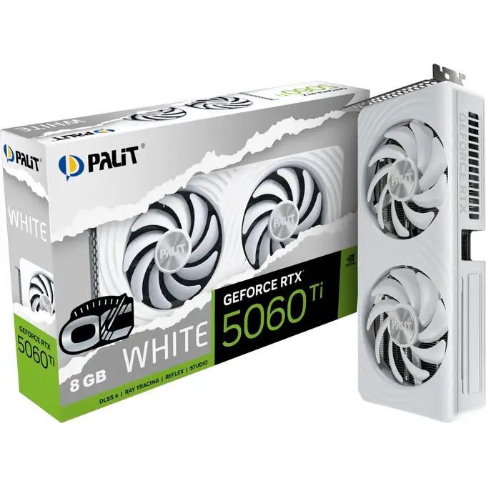 Palit RTX5060 TI White OC          8GB GDDR7 HDMI 3xDP