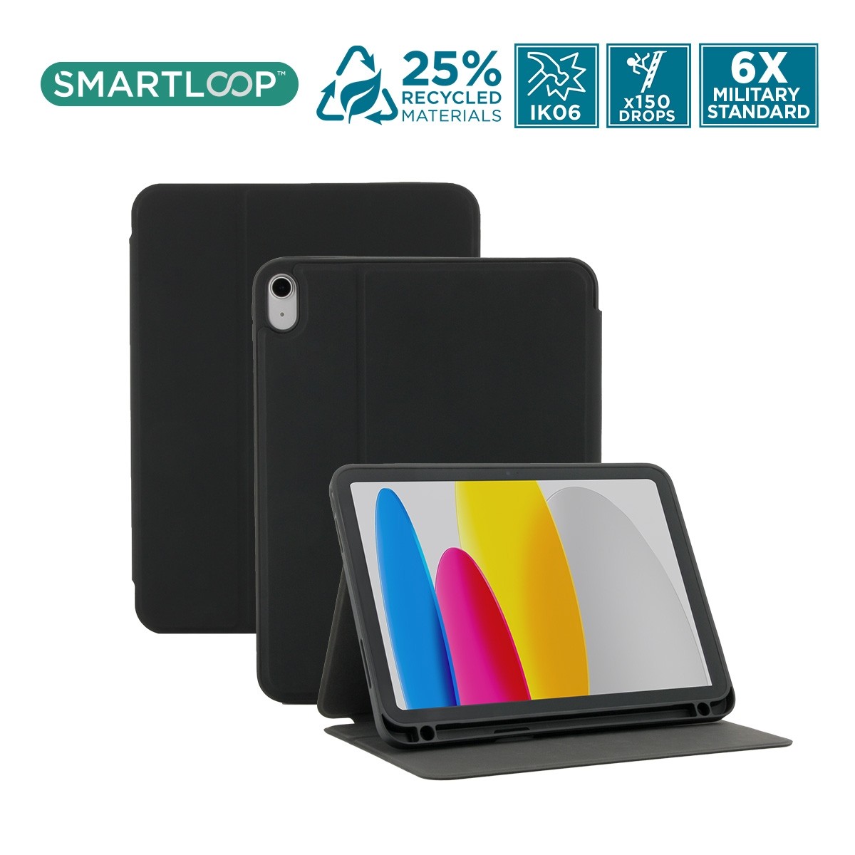 Mobilis ELEMENT Case iPad 11'' 10.9'' Black 25% RECYCLED