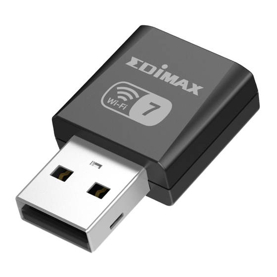 EDIMAX WL-USB EW-7822UN7 BE6500 Mini Wi-Fi 7 USB Adapter