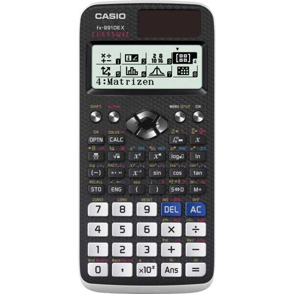 Casio Schulrechner, FX-991 DEX Solar/ Battery