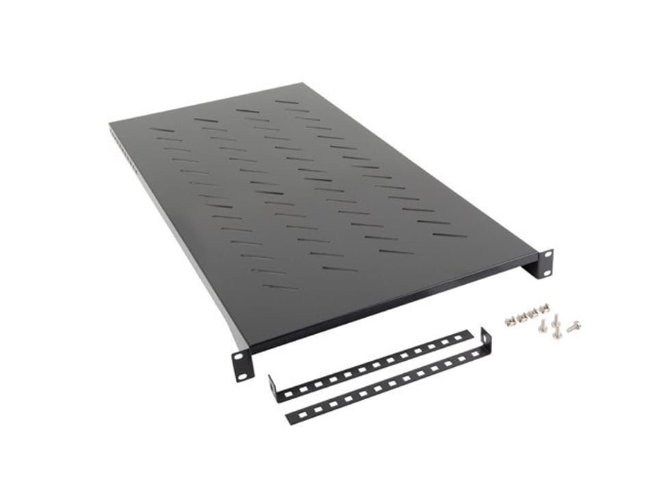 LANBERG 19 Fachboden 1U 483x910 bis 25kg, 1200mm tief, sw