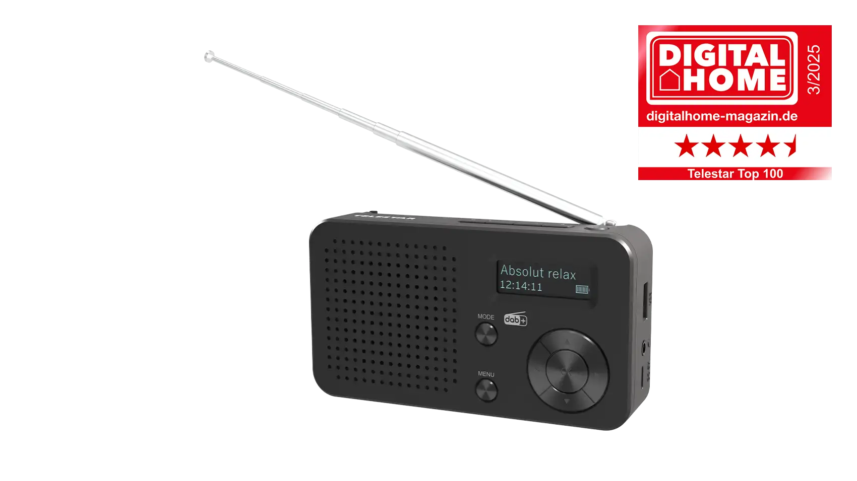 TELESTAR TOP 100 Schwarz DAB+Radios Portable Radio