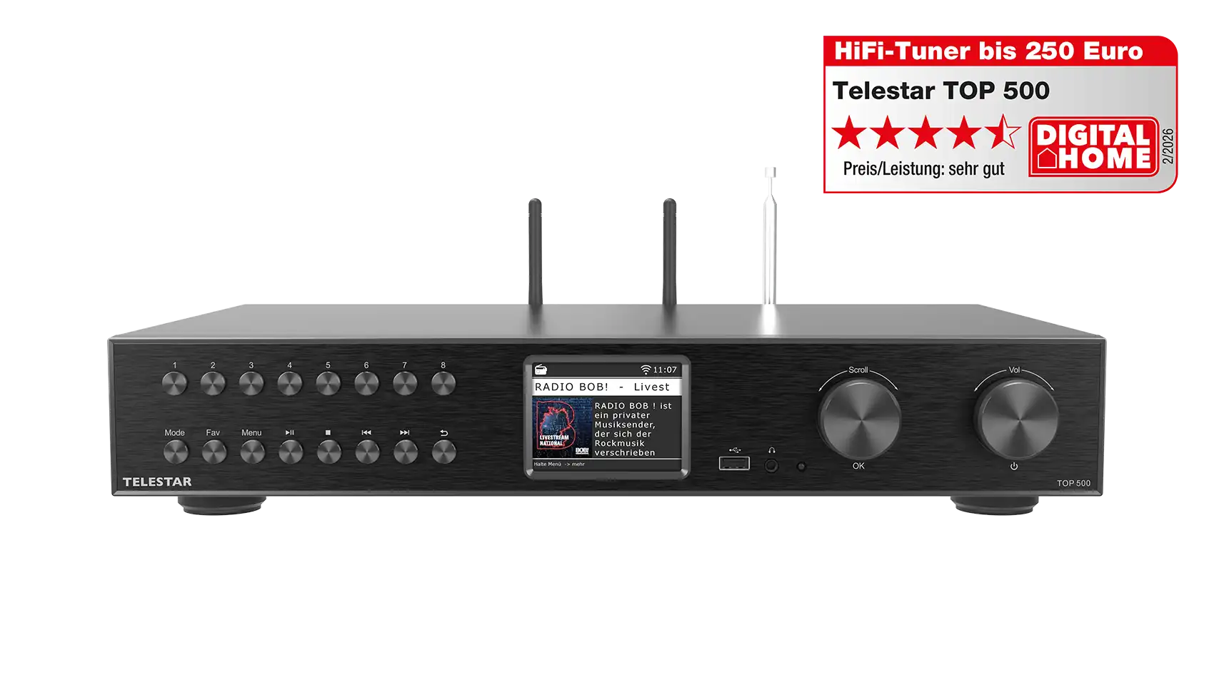 TELESTAR TOP 500 Schwarz Multifunktionsradios HiFi-Baustein