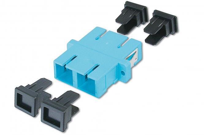 DIGITUS LWL Kupplung SC->SC Multimode Duplex OM3 blau