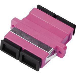 DIGITUS LWL Kupplung SC->SC Multimode Duplex OM4 violet