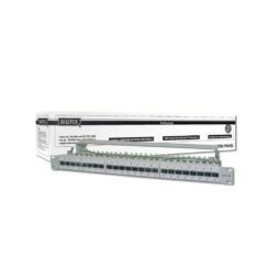 DIGITUS Patchpanel 1HE 24-Port Cat6 afgeschermd grijs
