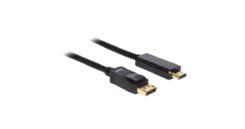 DELOCK Displayport Kabel DP -> HDMI St/St 2.00m zwart