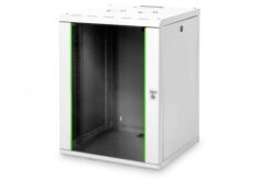 16U wall mounting cabinet, Unique 820x600x600 mm, kleur grijs (RAL 7035)