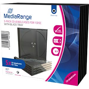 MediaRange CD doosje 5pcs Single JewelCase retail