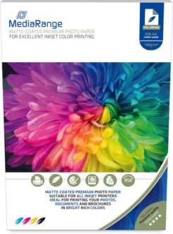 MediaRange Papier Inkjet mat A4 130g 100 Pag.